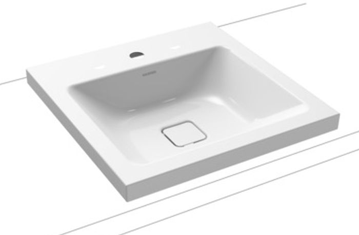 Kaldewei Cono lavabo 50x50 cm quadrata da appoggio bianco 908306013001