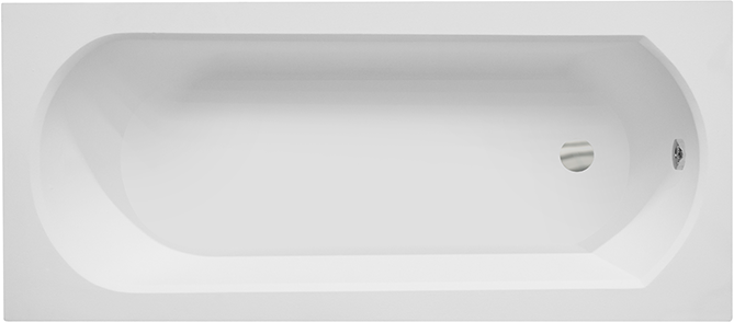 Besco Intrica vasca da bagno rettangolare slim 169.5x74.5 cm bianco #WAIN-170-SL