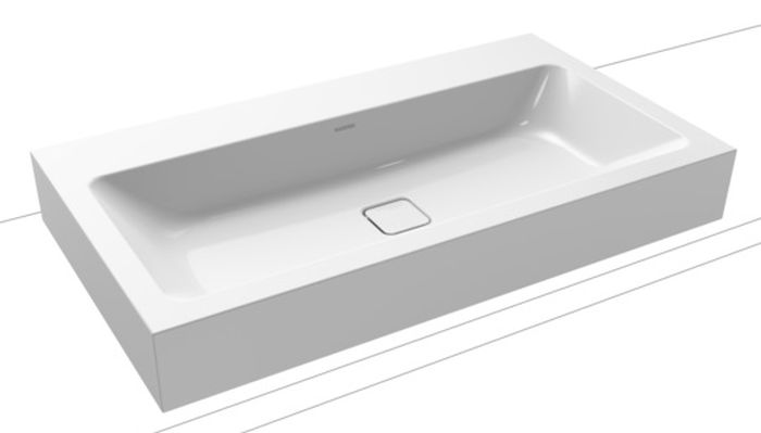 Kaldewei Cono lavabo 90x50 cm rettangolare da appoggio bianco lucida 902206003001