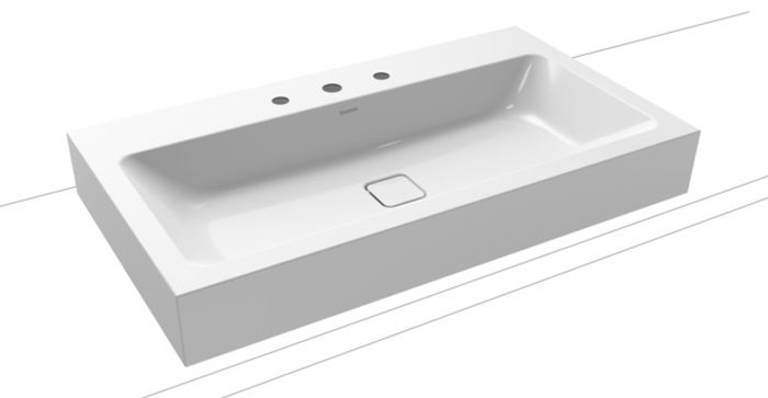 Kaldewei Cono lavabo 90x50 cm rettangolare da appoggio bianco 902206033001