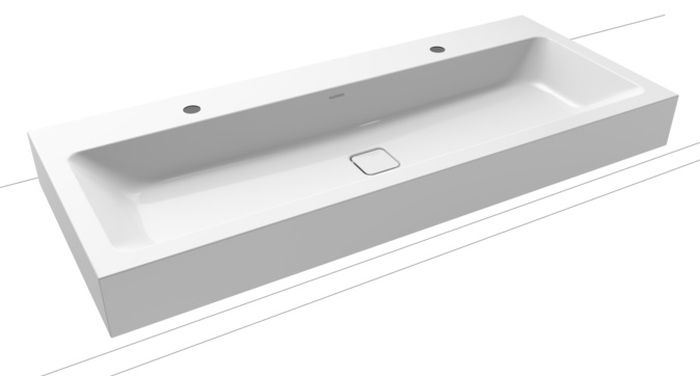 Kaldewei Cono lavabo 120x50 cm rettangolare a parete bianco 902706043001