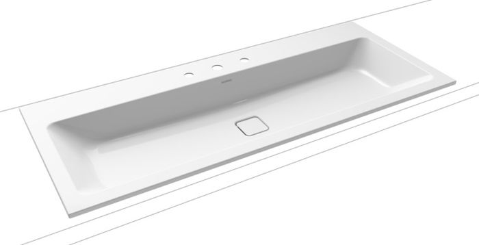 Kaldewei Cono lavabo 120x50 cm rettangolare da incasso bianco 901806033001