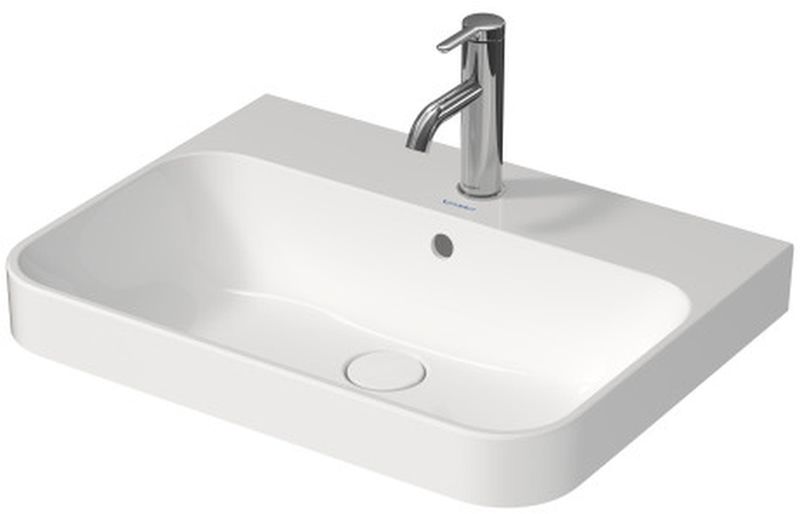 Duravit Happy D.2 lavabo 60x46 cm rettangolare da appoggio bianco 23606000001