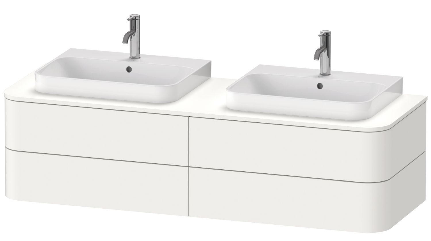 Duravit Happy D.2 armadietto 160x55x40.8 cm sottolavabo sospeso bianco HP4974B3636