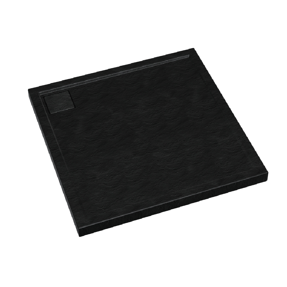 Schedpol Omega Black Stone piatto doccia quadrato 80x80 cm nero 3.0458/C/ST