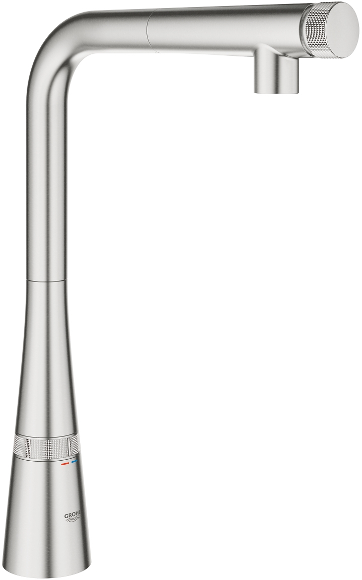 Grohe Zedra rubinetto da cucina verticale SuperSteel 31593DC2