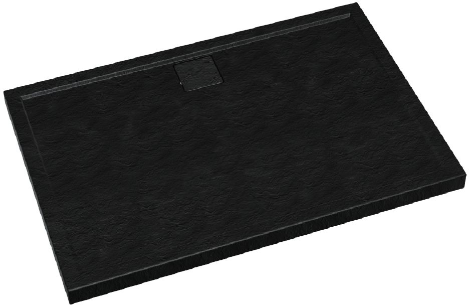 Schedpol Omega Black Stone piatto doccia rettangolare 100x90 cm nero 3.0457/C/ST
