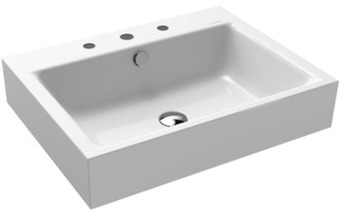 Kaldewei Puro lavabo 60x46 cm rettangolare a parete bianco 901406033001