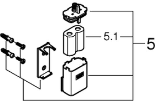 Grohe Eurosmart Cosmopolitan batteria di alimentazione 42886000