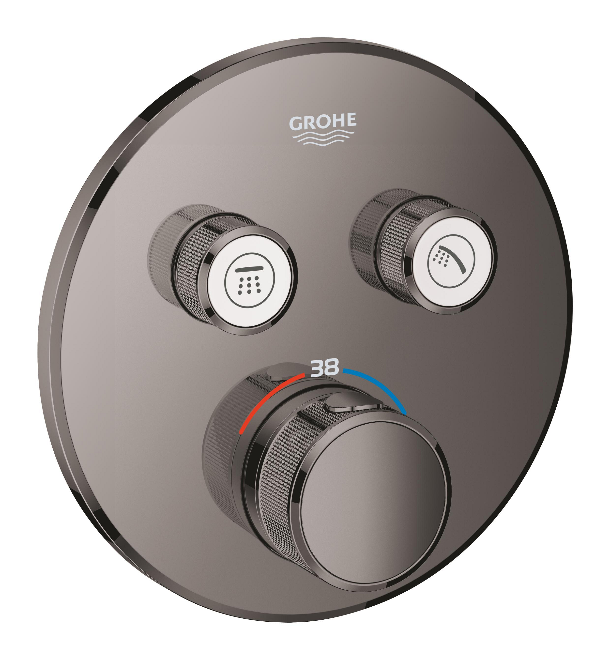 Grohe Grohtherm SmartControl rubinetto per vasca e doccia a parete con termostato nero 29119A00