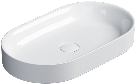 Catalano Horizon lavabo 60x35 cm ovale da appoggio bianco 160AHZ00