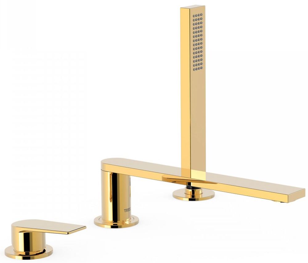 Tres Project rubinetto per vasca e doccia bordo vasca oro 211.161.03.OR