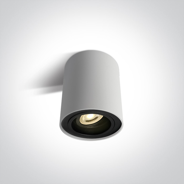 One Light Nemea lampada da soffitto 1x10 W bianco-nero 12105Y/W
