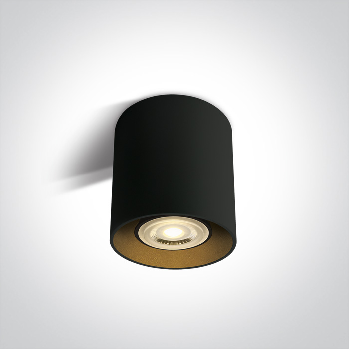 One Light Roda lampada da soffitto 1x10 W nero-ottone 12105T/B