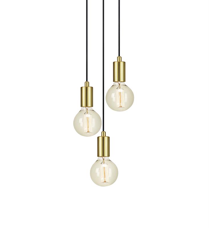 Markslöjd Sky lampada sospesa 3x60 W ottone 107107