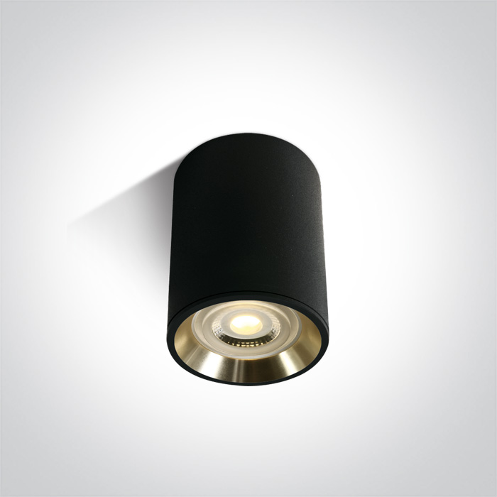 One Light Lawrio lampada da soffitto 1x10 W nero-oro 12105AL/B/GL