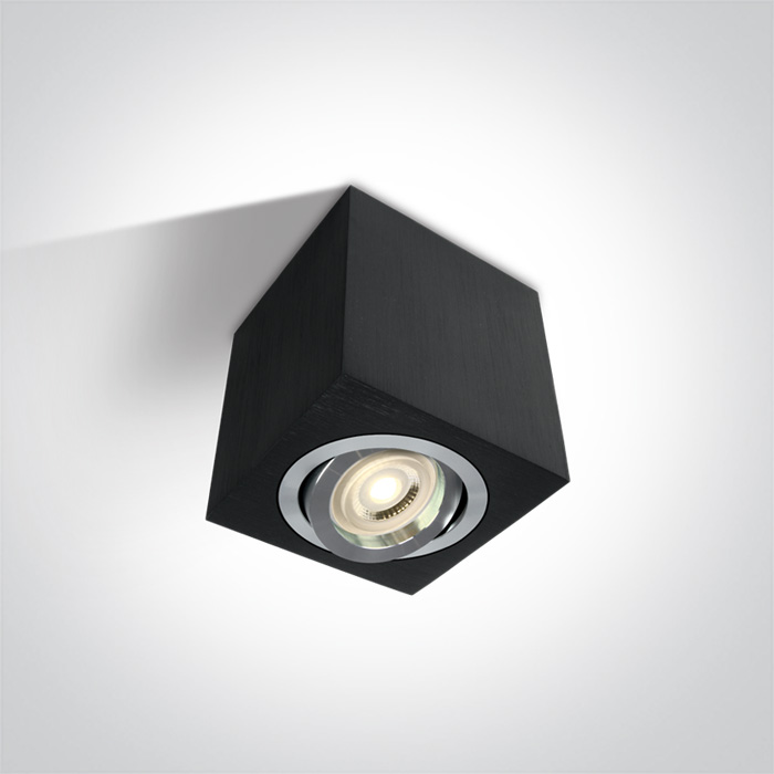 One Light Langadas lampada da soffitto 1x10 W nero 12105AC/B