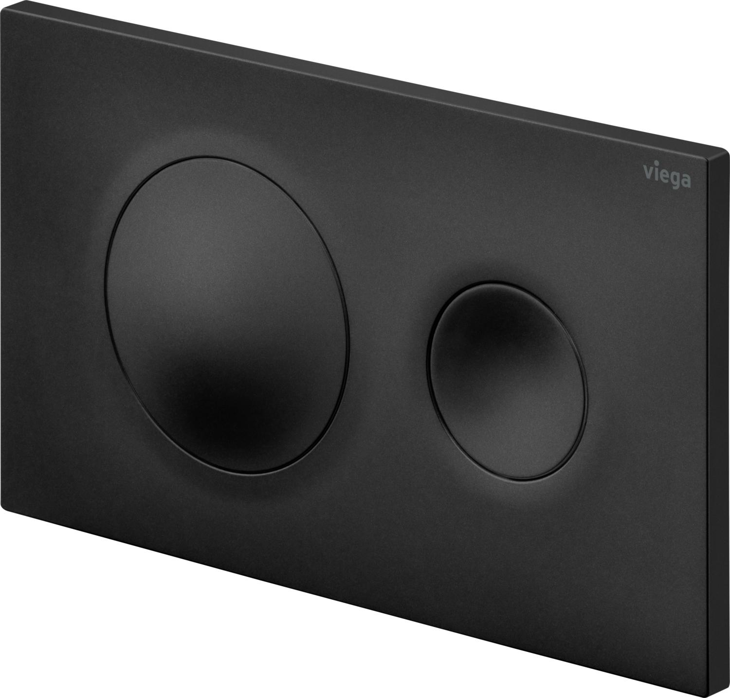 Viega Visign placca di comando per WC nero 796389