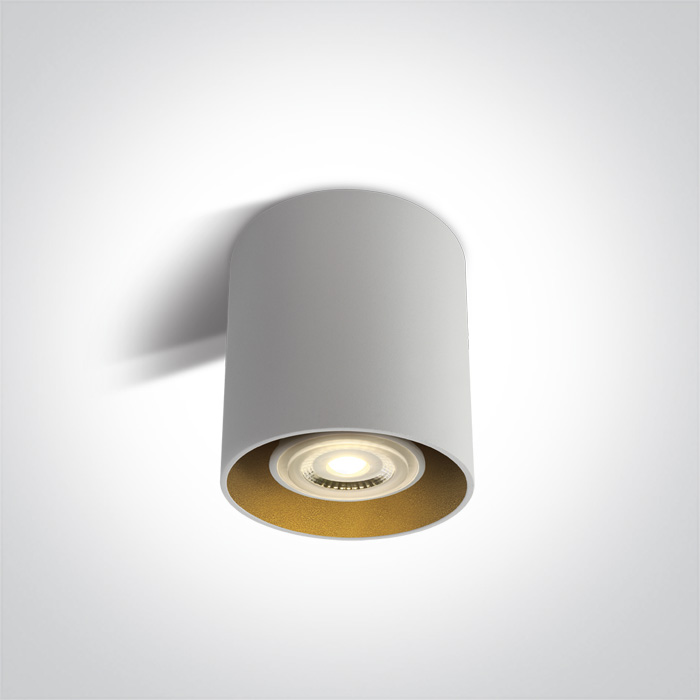 One Light Roda lampada da soffitto 1x10 W bianco-ottone 12105T/W