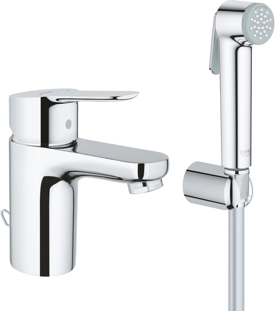 Grohe BauCosmopolitan rubinetto per lavabo verticale StarLight Chrome 23757000