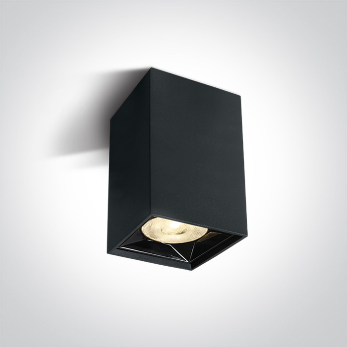 One Light Nestorio lampada da soffitto 1x6 W nero 12106B/B/W