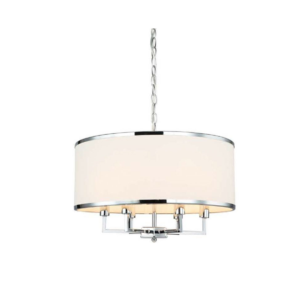 Open Design Casa lampada sospesa 6x15 W cromo-crema OR80216