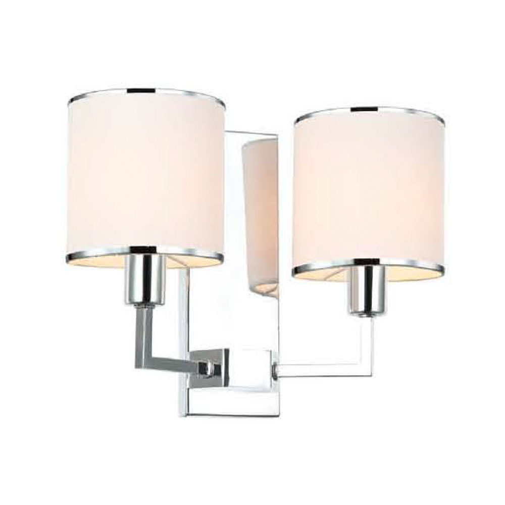 Open Design Casa lampada da parete 2x12 W bianco-cromo OR81497