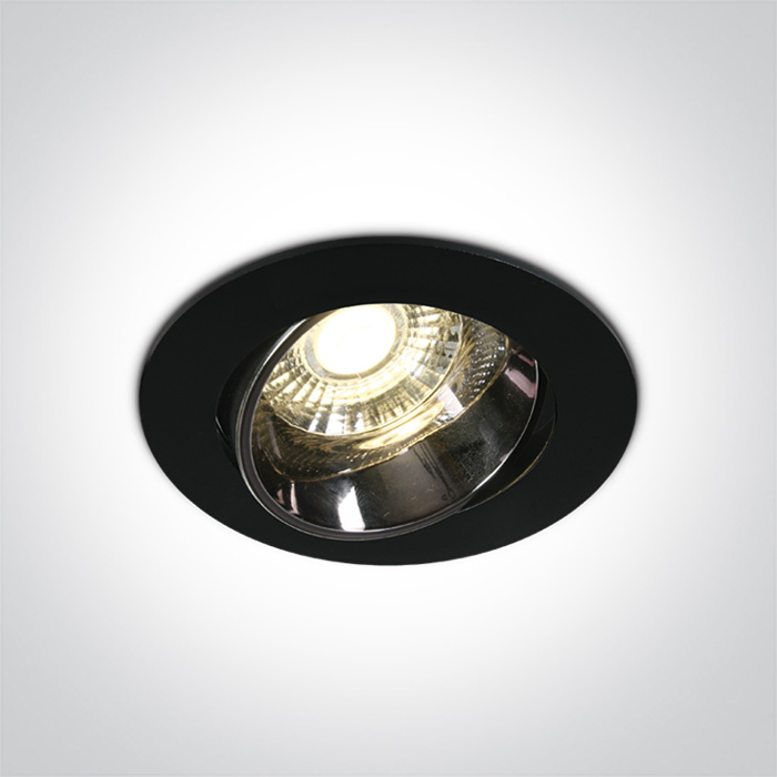 One Light Ptolemaida lampada da incasso 1x10 W nero 11110E/B/W