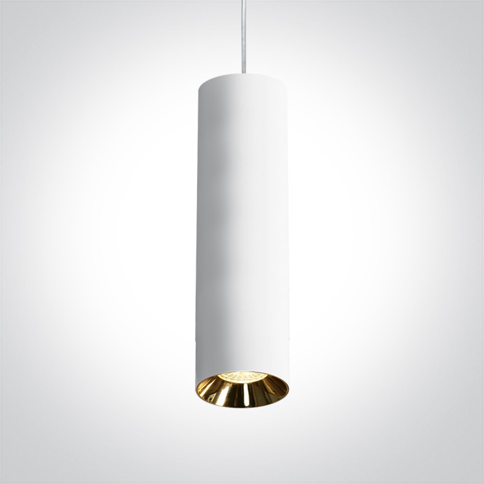 One Light Zaimi lampada sospesa 1x10 W bianco 63105MA/W