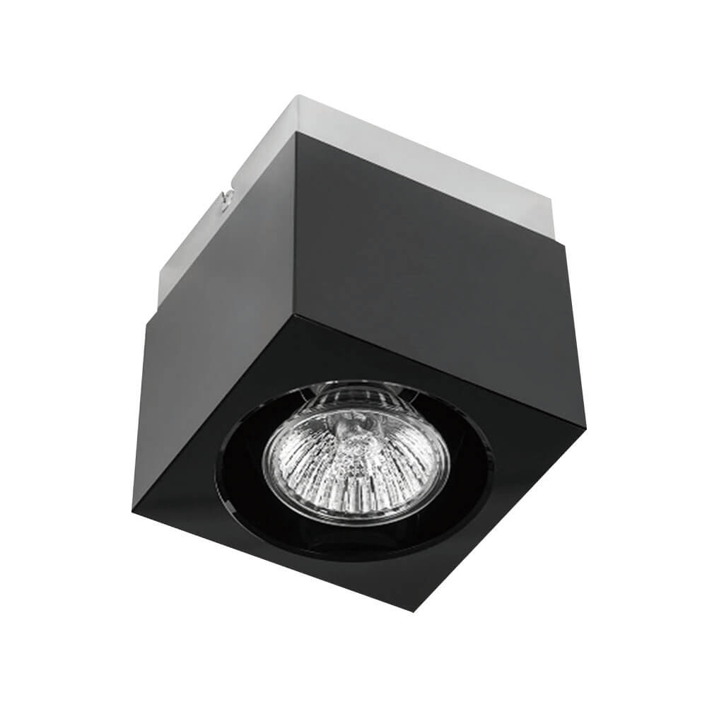 Open Design Cubo lampada da soffitto 1x8 W nero OR81046