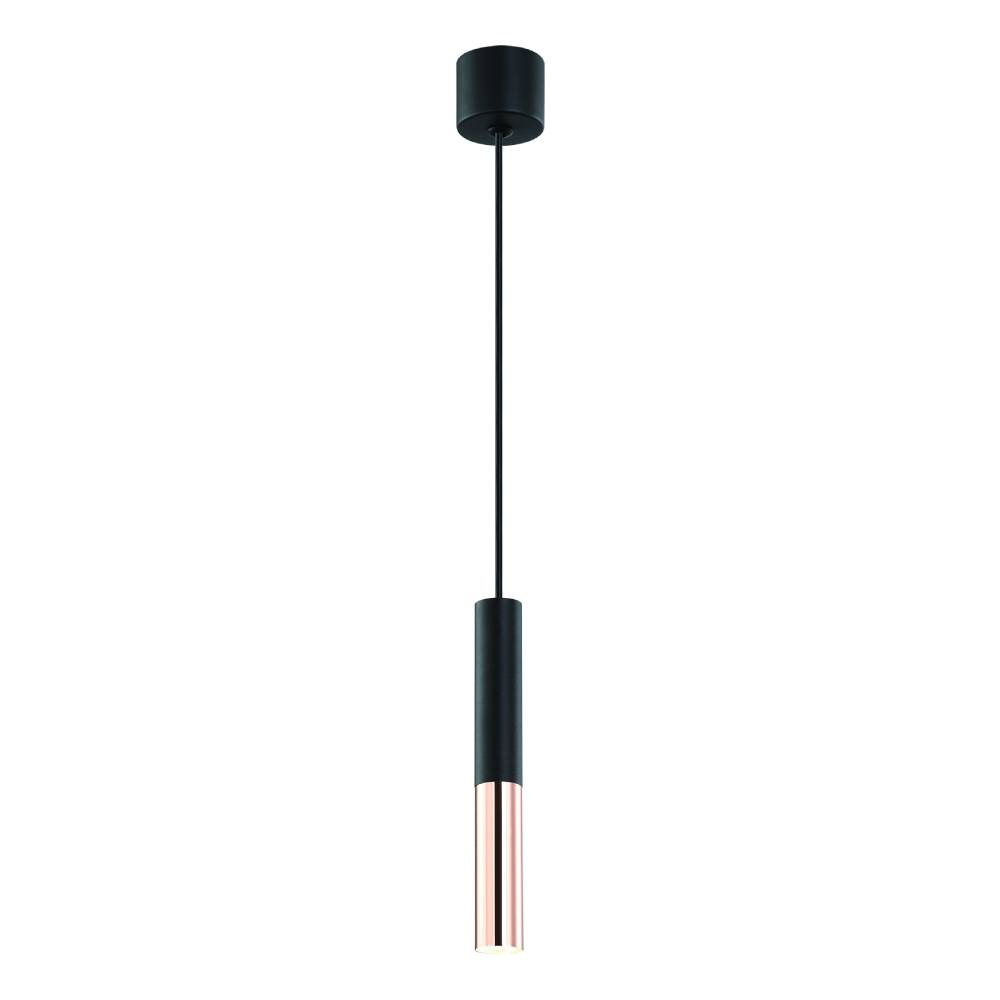 Open Design Slimi lampada sospesa 1x3.5 W nero-oro rosa OR80827