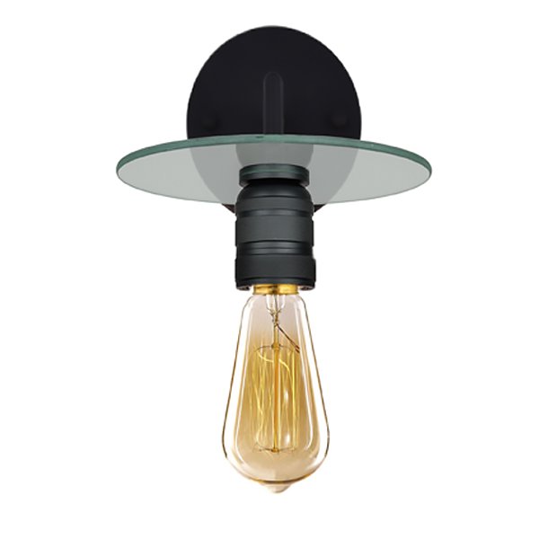 Altavola Design Techno Loft lampada da parete 1x60 W nero LA017/W_black