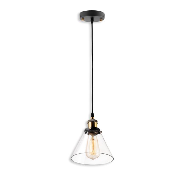 Altavola Design New York Loft lampada sospesa 1x60 W ottone-trasparente LA034/P