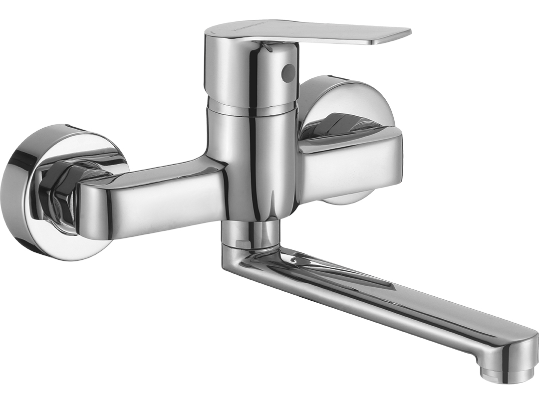 Kuchinox Borgo rubinetto per lavabo a parete cromo BKB050D