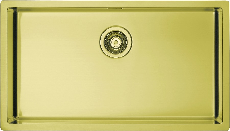 Alveus Monarch lavello in acciaio 79x45 cm oro 1117478