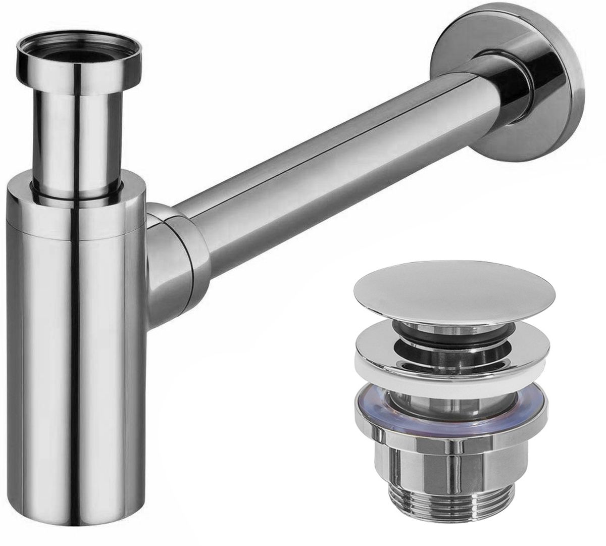 Rea sifone per lavabo a bottiglia cromo REA-A5693