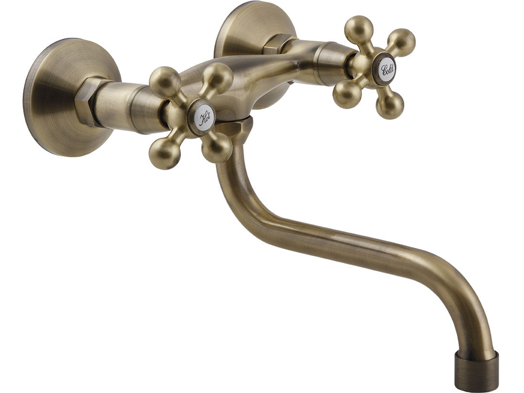 Kuchinox Stilo rubinetto da cucina a parete ottone BKI580D