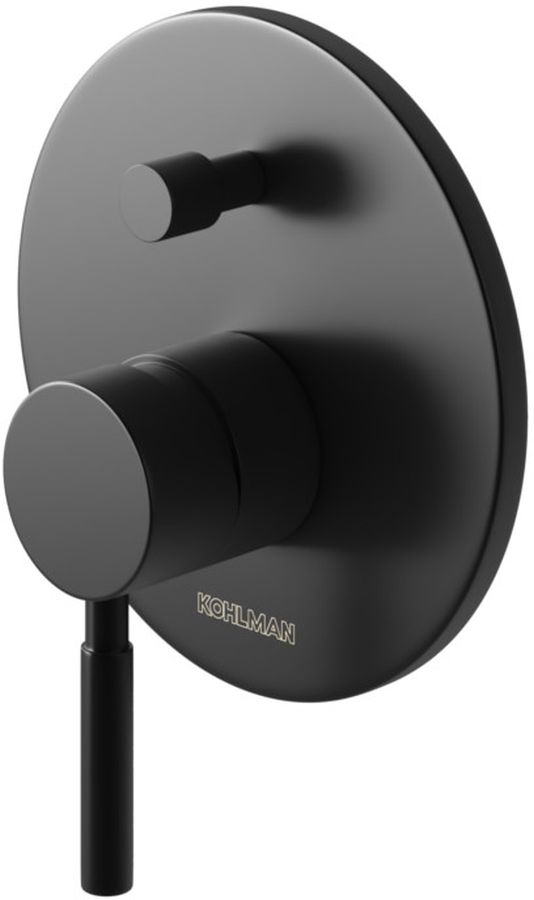 Kohlman Roxin Black rubinetto per vasca e doccia da incasso nero QW210RB