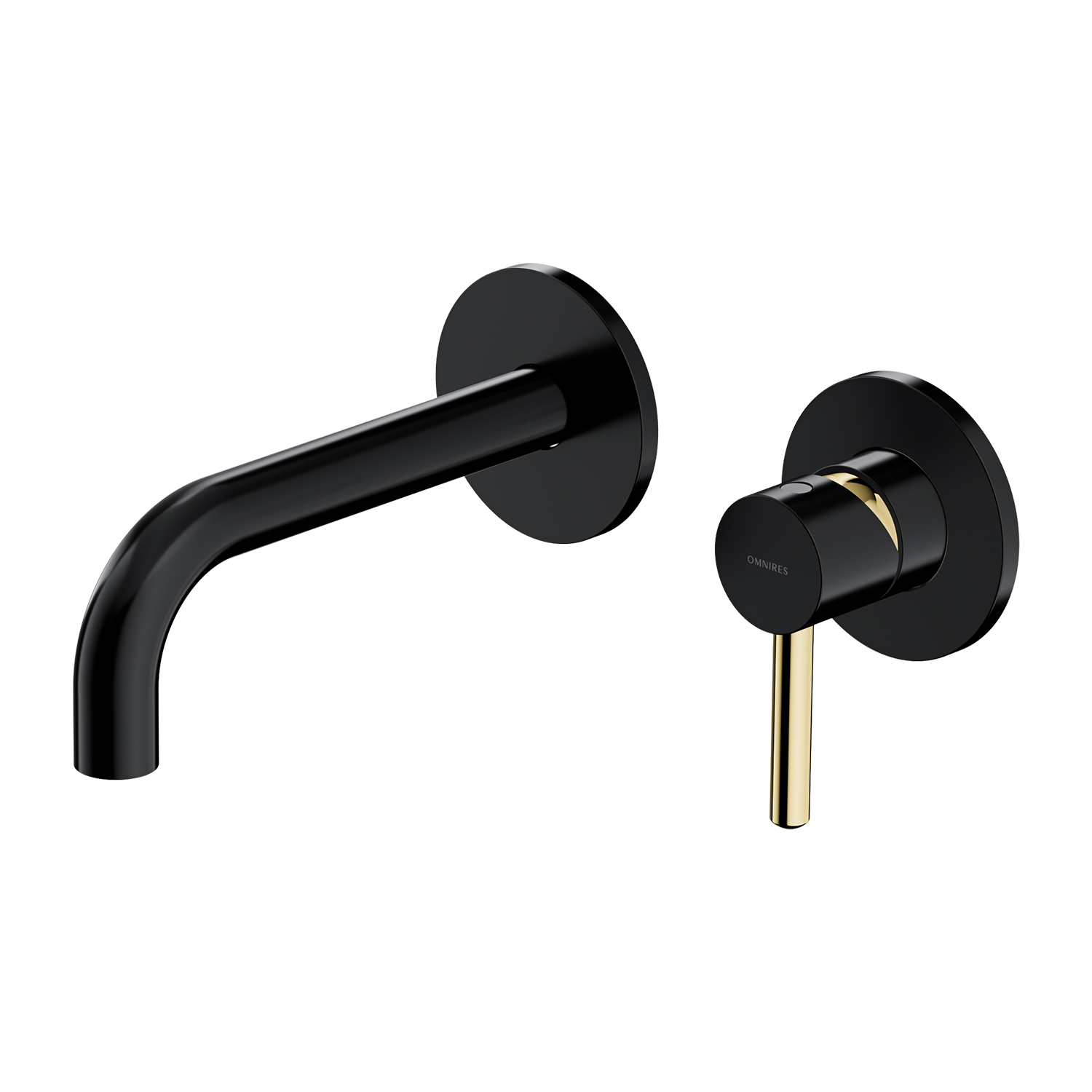 Omnires Y rubinetto per lavabo da incasso nero-oro Y1215HBLGL