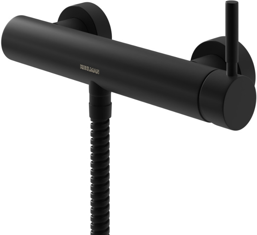 Kohlman Roxin Black rubinetto per doccia a parete nero QW120RB