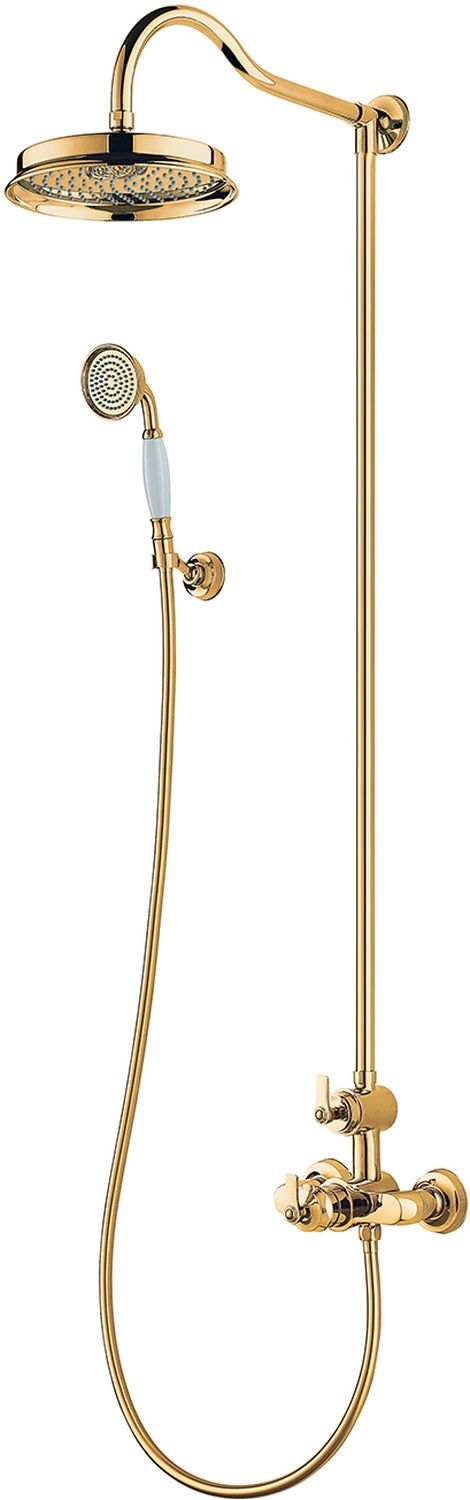 Omnires Armance set doccia a parete con termostato oro AM5244/6GL