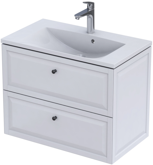 Oristo Montebianco armadietto 79.6x45.9x60.3 cm sottolavabo sospeso bianco OR47-SD2S-80-2