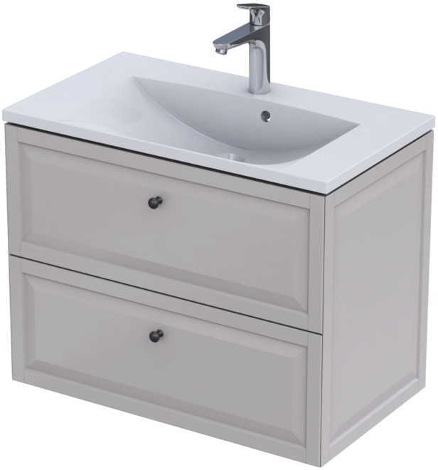 Oristo Montebianco armadietto 79.6x45.9x60.3 cm sottolavabo sospeso sabbia OR47-SD2S-80-10