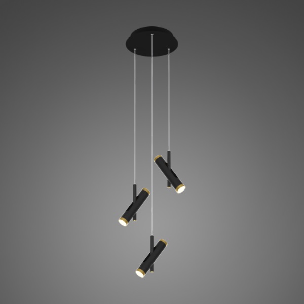 Altavola Design Lunette lampada sospesa 6x3 W nero-oro LA062/P3_black