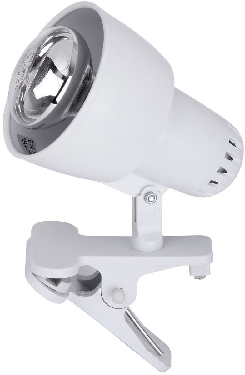 Rabalux Clip lampada da parete 1x40 W bianco 4356