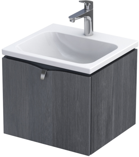 Oristo Siena armadietto 49.6x45.5x39 cm sottolavabo sospeso rovere OR45-SD1S-50-50