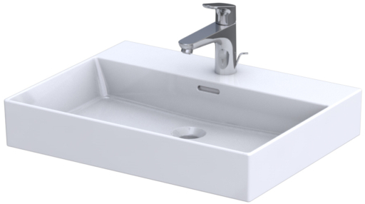 Oristo Bold lavabo 60.5x46.5 cm rettangolare da mobile bianco UME-BD-60-91