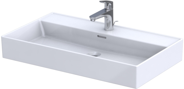 Oristo Bold lavabo 80.5x46.5 cm rettangolare da mobile bianco UME-BD-80-91