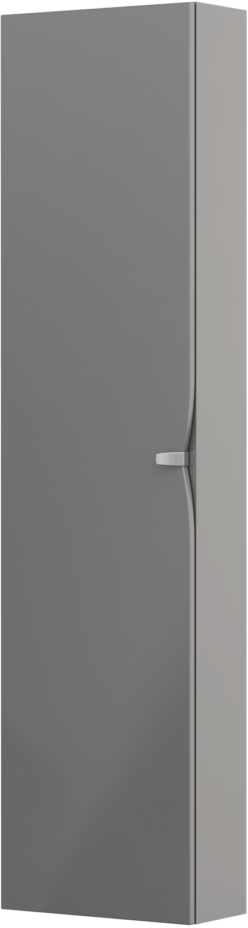 Oristo Siena armadietto 40x17x160 cm laterale sospeso grigio OR45-SB1D-40-12