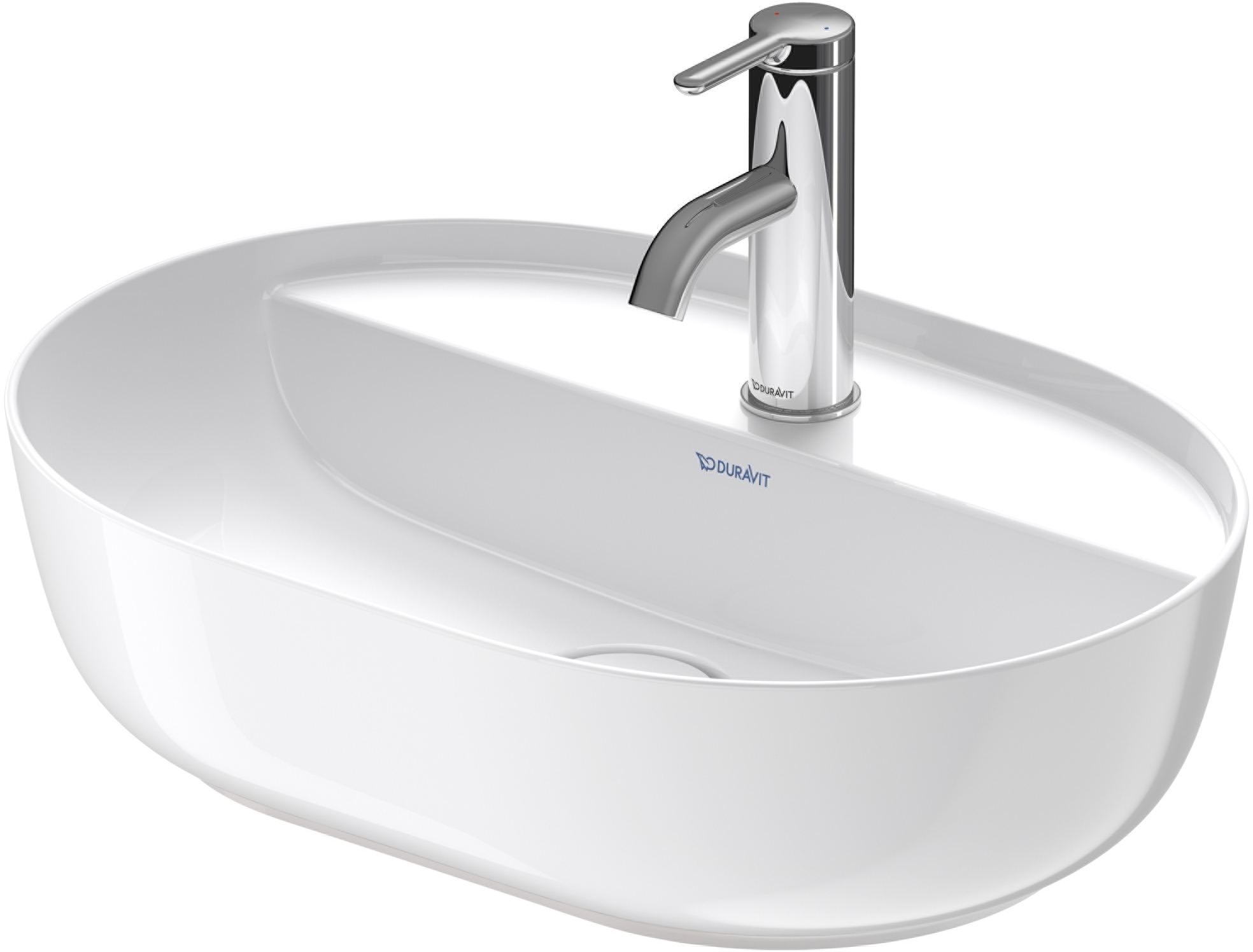 Duravit Luv lavabo 50x35 cm ovale da appoggio bianco 03805000001